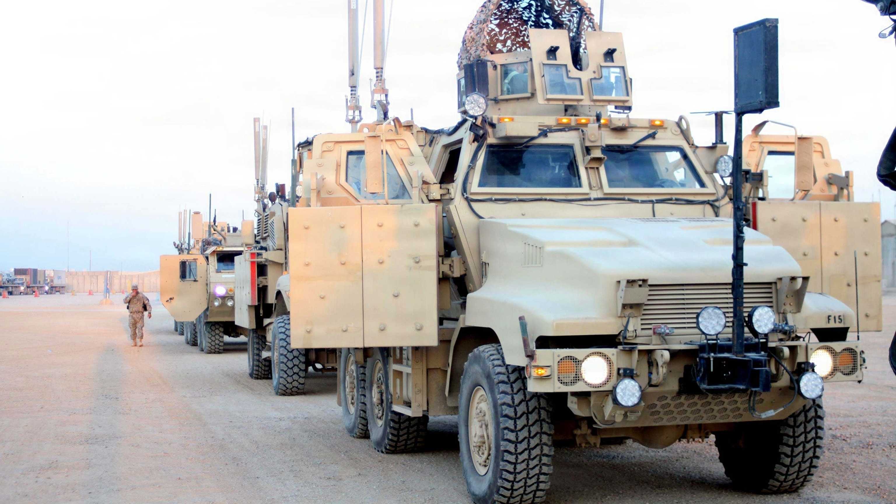 U.S. military vehicles in Iraq