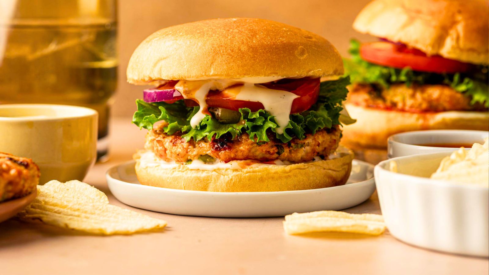 Buffalo Chicken Burgers
