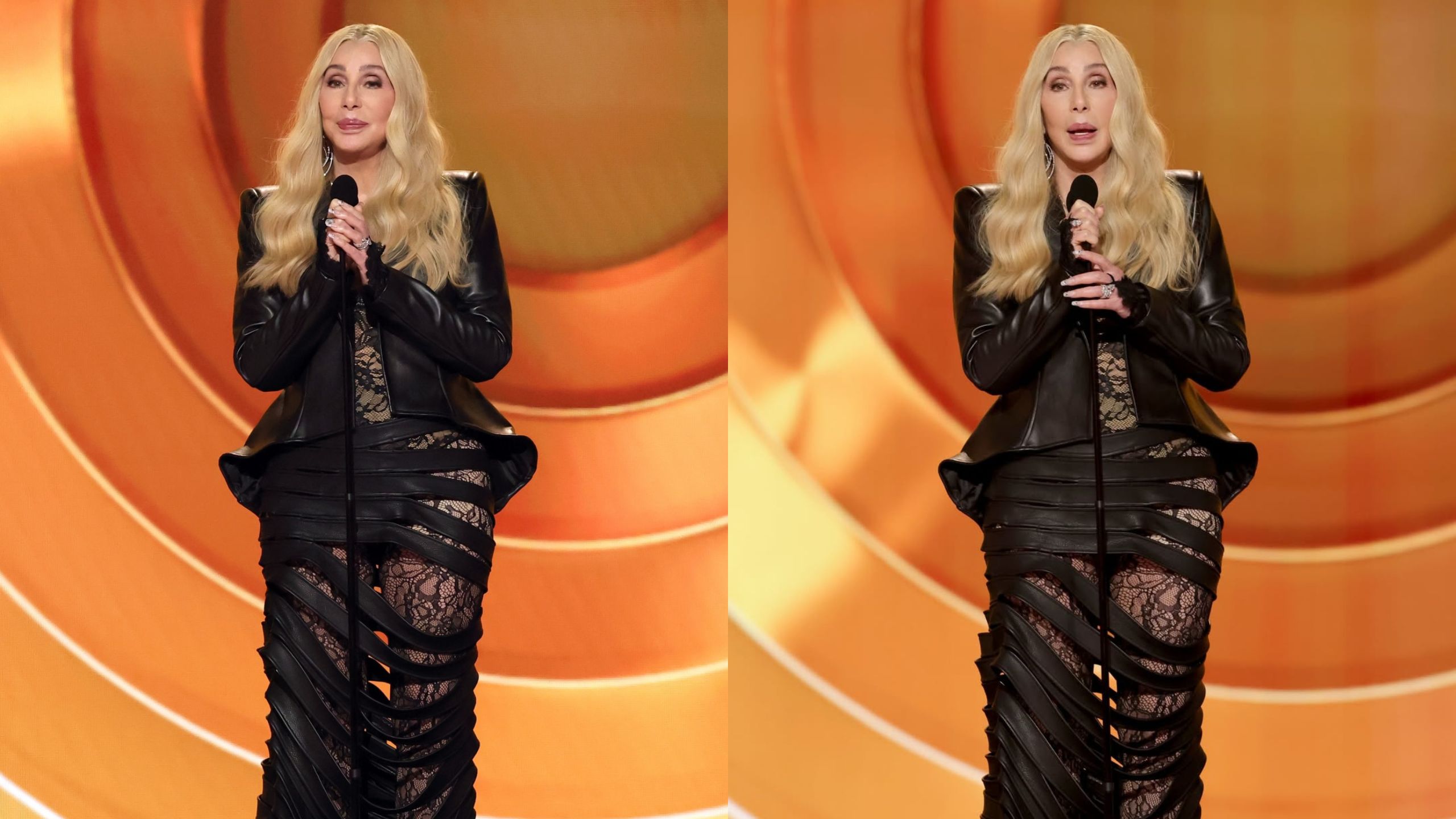 Cher had a quick onstage slip at the Grammys — and recovered just