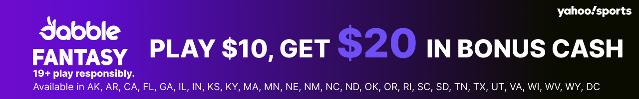 Dabble Promo Code YAHOOBONUS: Play $10, Get $20 in Bonus Credits for Sunday Night Football