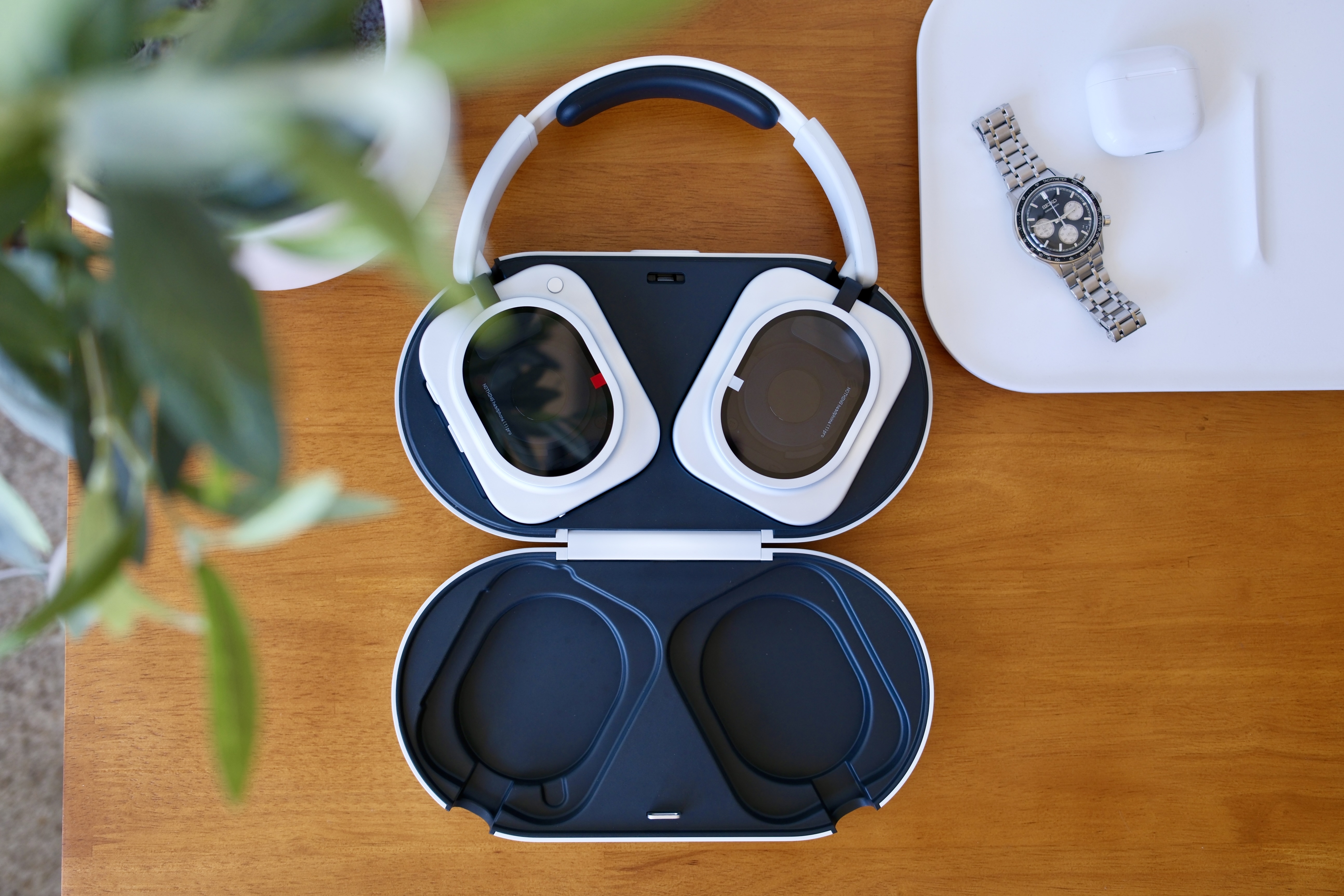 The Headphone 1 pro in an open case