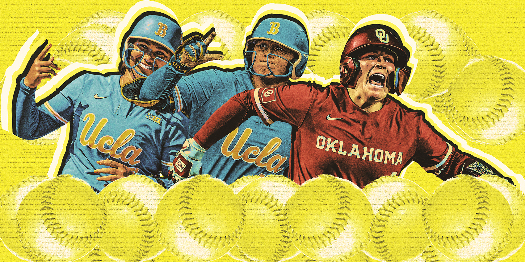 Softball home run race (Hassan Ahmad/Yahoo Sports illustration)