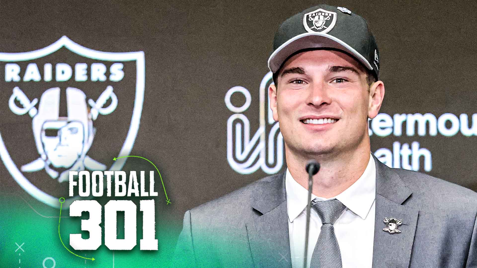 HENDERSON, NEVADA - APRIL 24: Quarterback Fernando Mendoza, selected yesterday by the Las Vegas Raiders as the No. 1 overall pick in the 2026 NFL draft, attends a news conference at the Las Vegas Raiders Headquarters/Intermountain Health Performance Center on April 24, 2026 in Henderson, Nevada. (Photo by Ethan Miller/Getty Images)