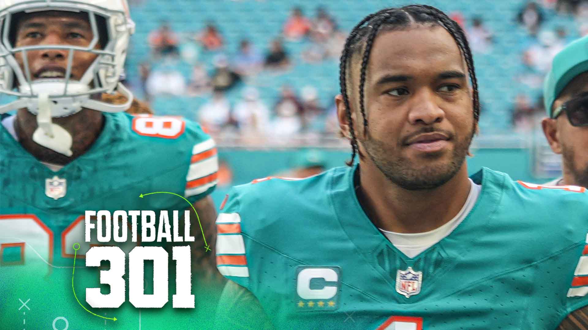 MIAMI GARDENS, FL - DECEMBER 21: Miami Dolphins quarterback Tua Tagovailoa (1) leaves the field following pregame warmups before the game between the Cincinnati Bengals and the Miami Dolphins on Sunday, December 21, 2025 at Hard Rock Stadium in Miami Gardens, FL (Photo by Peter Joneleit/Icon Sportswire via Getty Images)