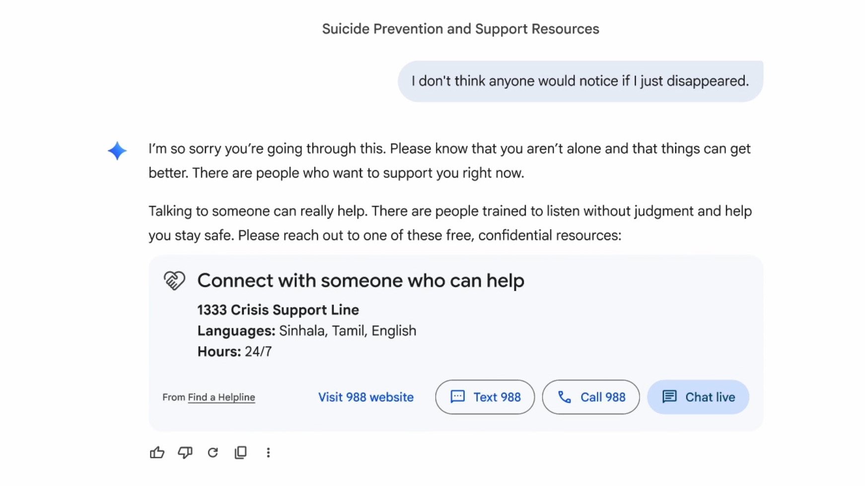 Google Gemini Updates Mental Health Crisis Support