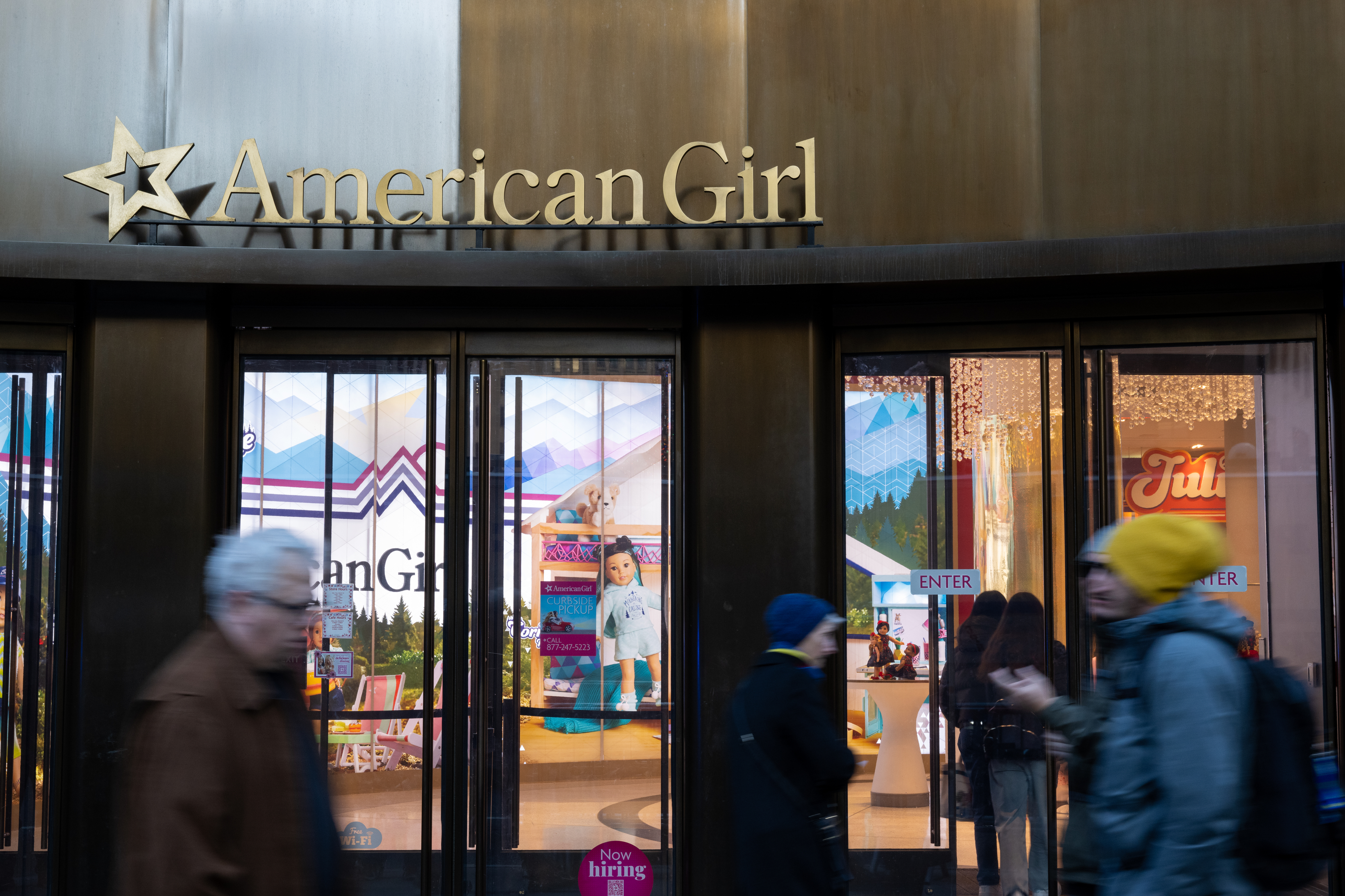 the outside of an american girl store