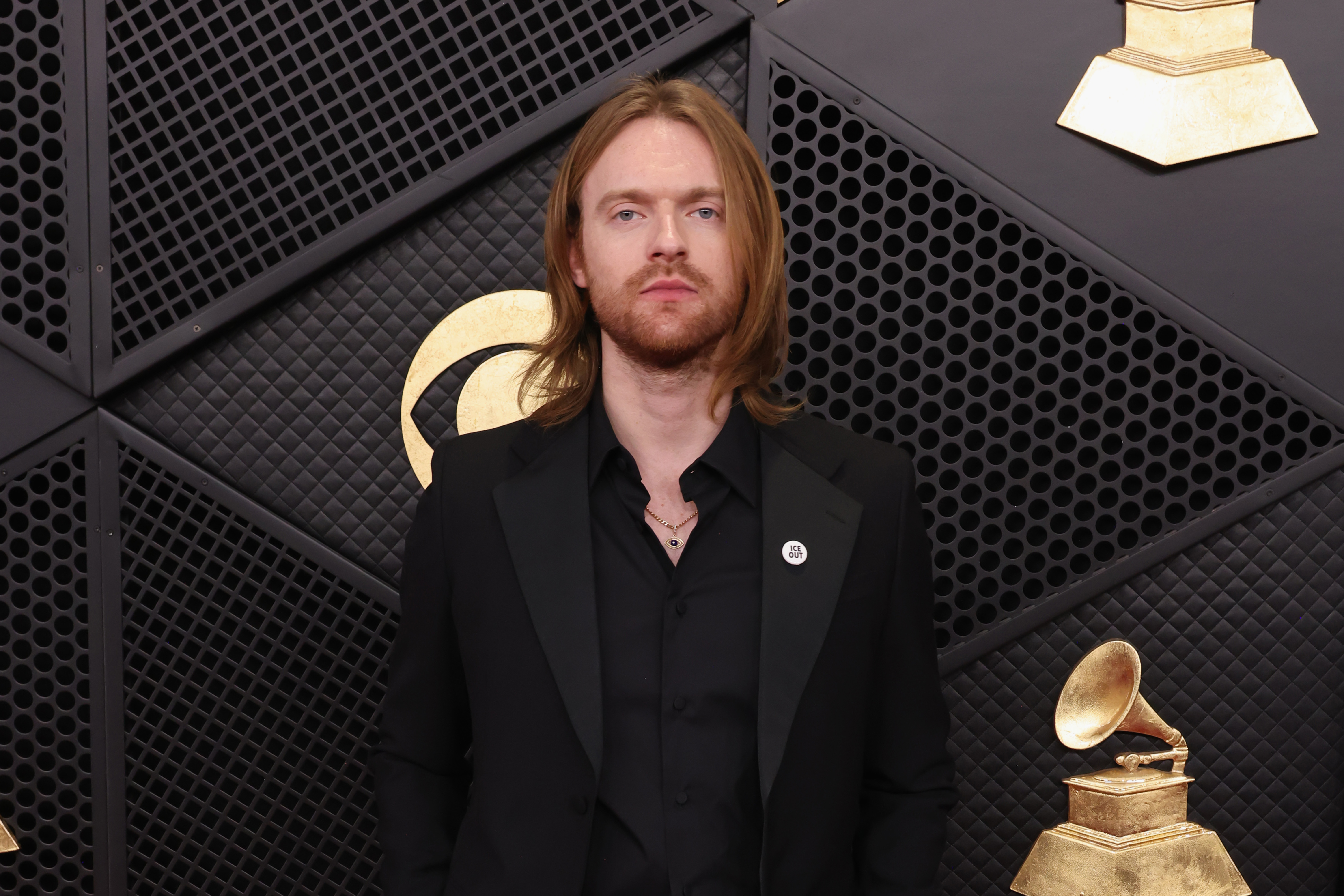 Finneas O'Connell attends the Grammy Awards in Los Angeles on Feb. 1.
