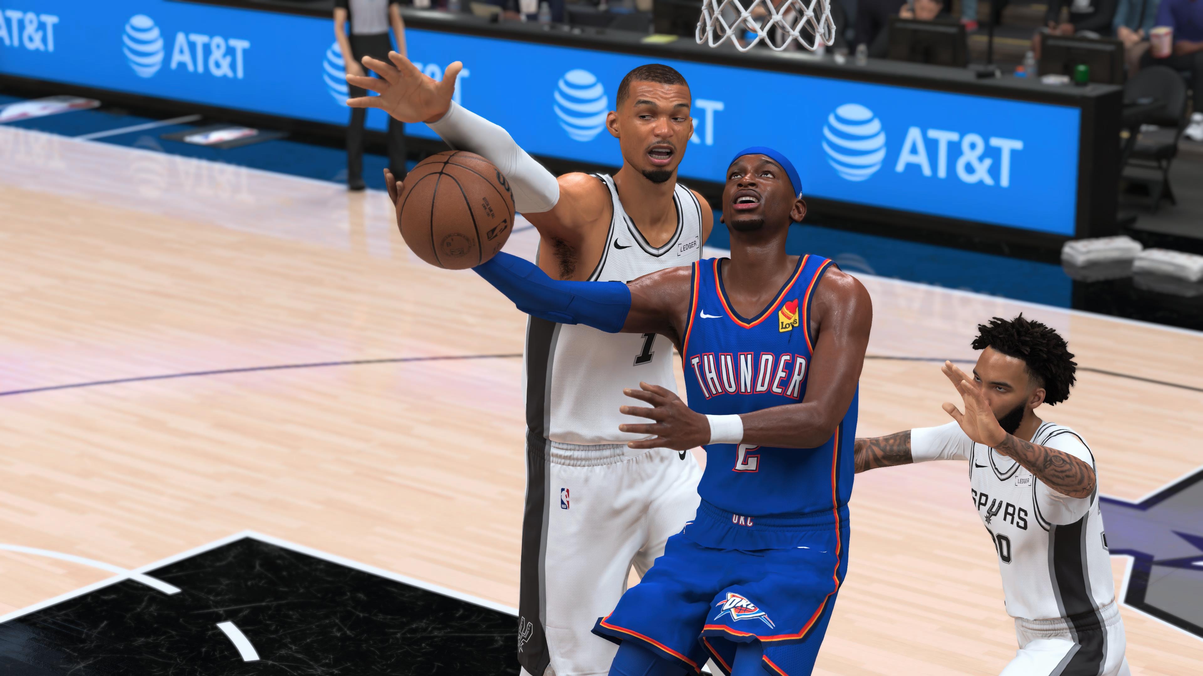Victor Wembanyama filled his trophy case in the NBA 2K27 simulation, including a second consecutive DPOY award. (Screenshot/2K Games/NBA2K27)