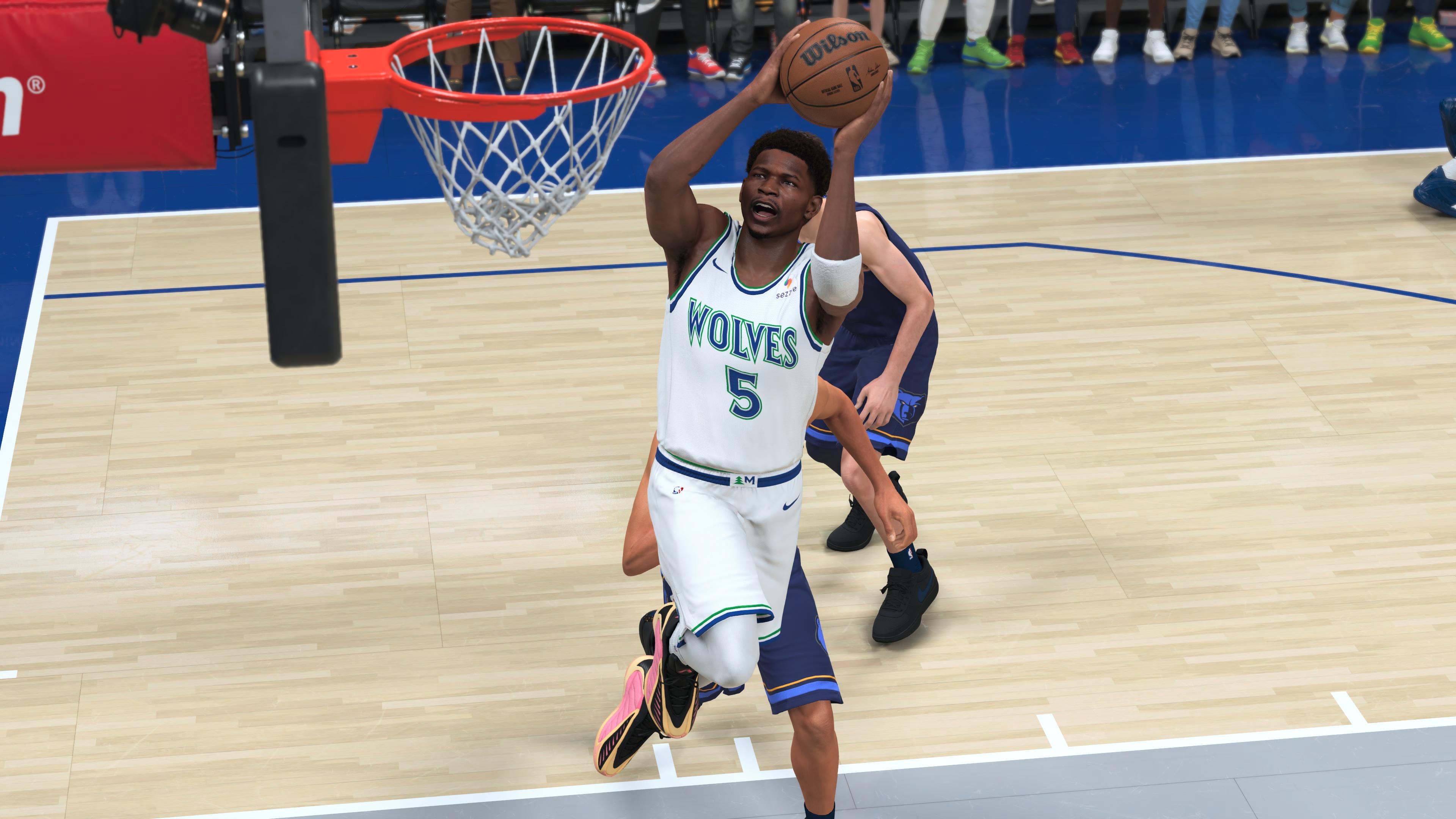 Anthony Edwards helps lead the Timberwolves to the NBA's best record in the 2K27 simulation. (Screenshot/2K Games/NBA2K27)