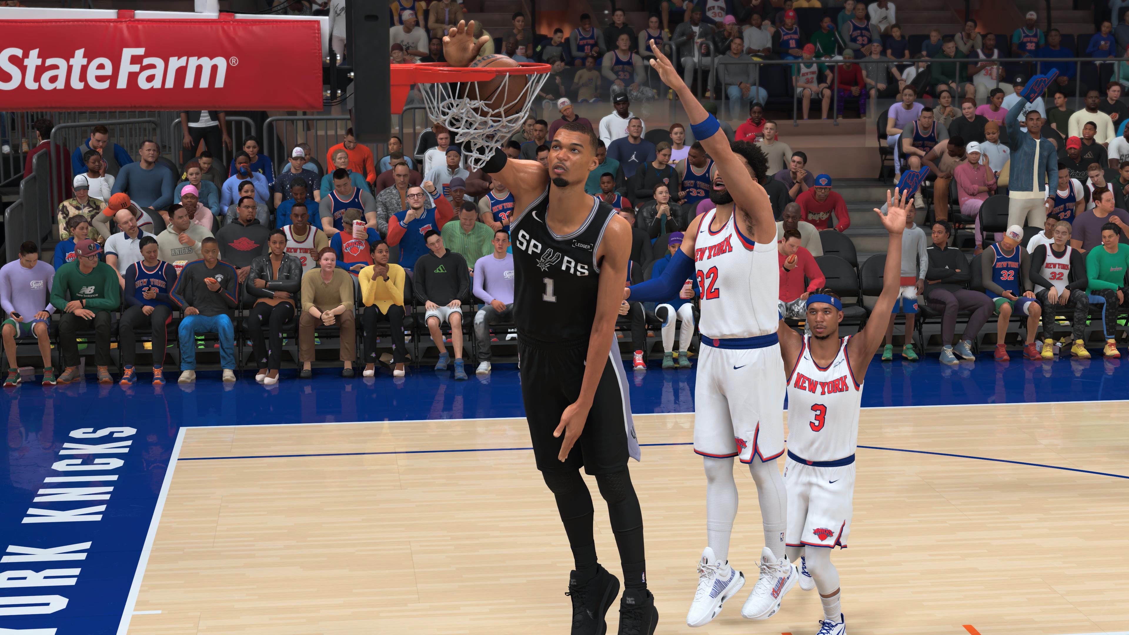 Victor Wembanyama joins an exclusive club with a magical season in the NBA 2K27 simulation. (Screenshot/2K Games/NBA2K27)