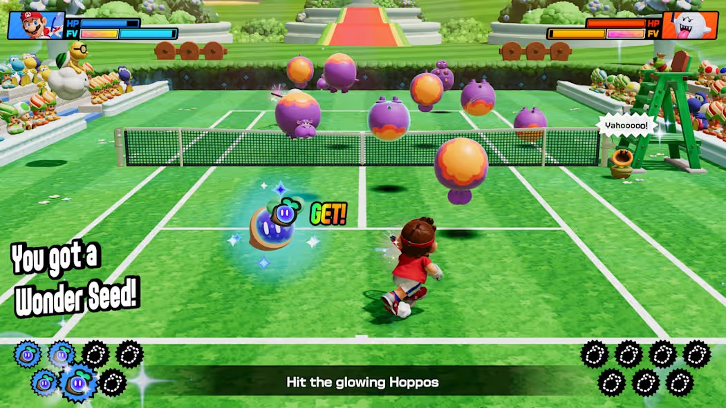 Wonder Court Matches are another new way to upend the rules of Mario Tennis. 