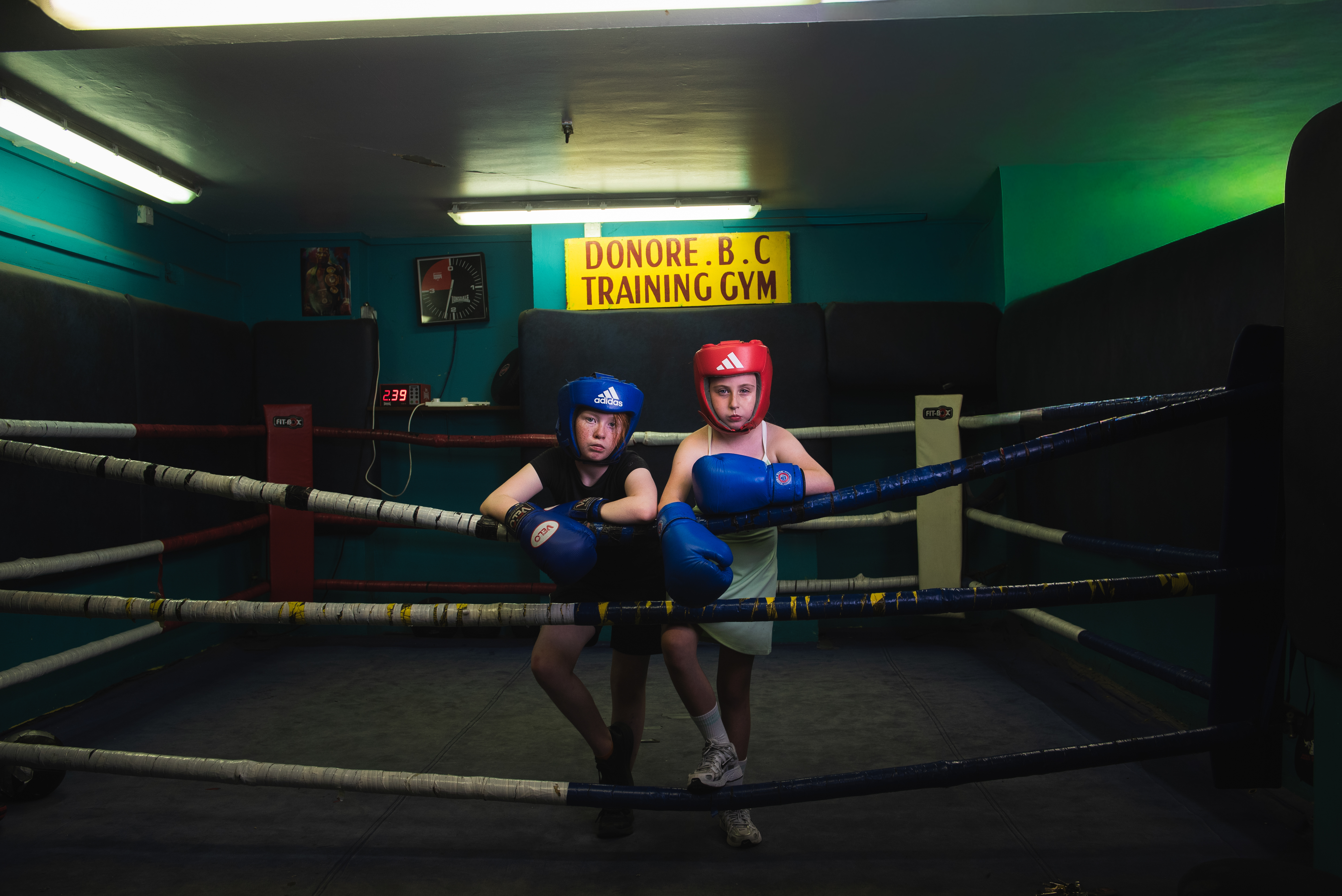 Lola, Age 12, and Presley, Age 9; Donore Boxing Cub, Dublin