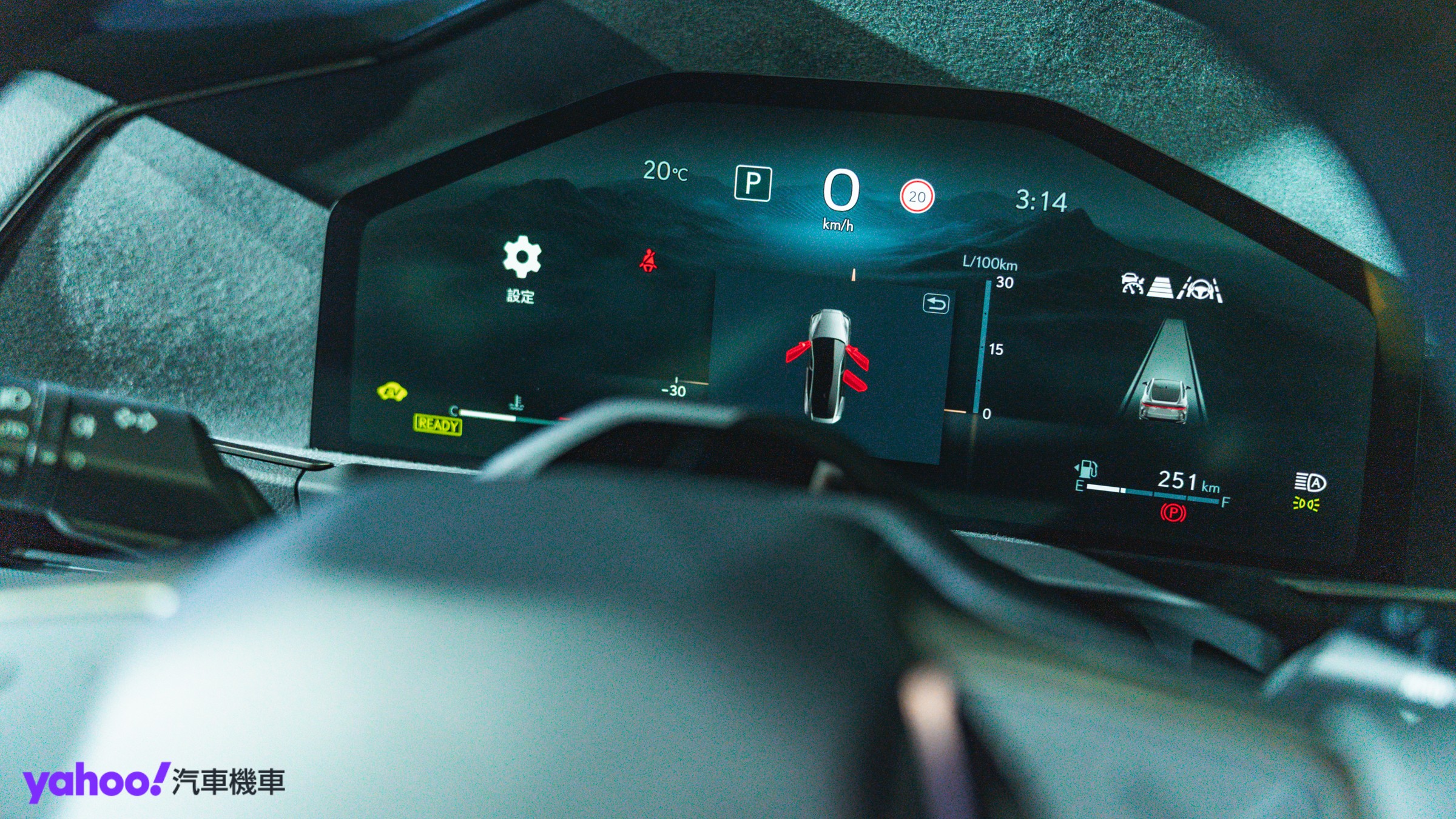 ▲12.3吋數位儀表亦是ES全車系標配，可顯示多種主題和車輛資訊。（圖／Jason Chen）