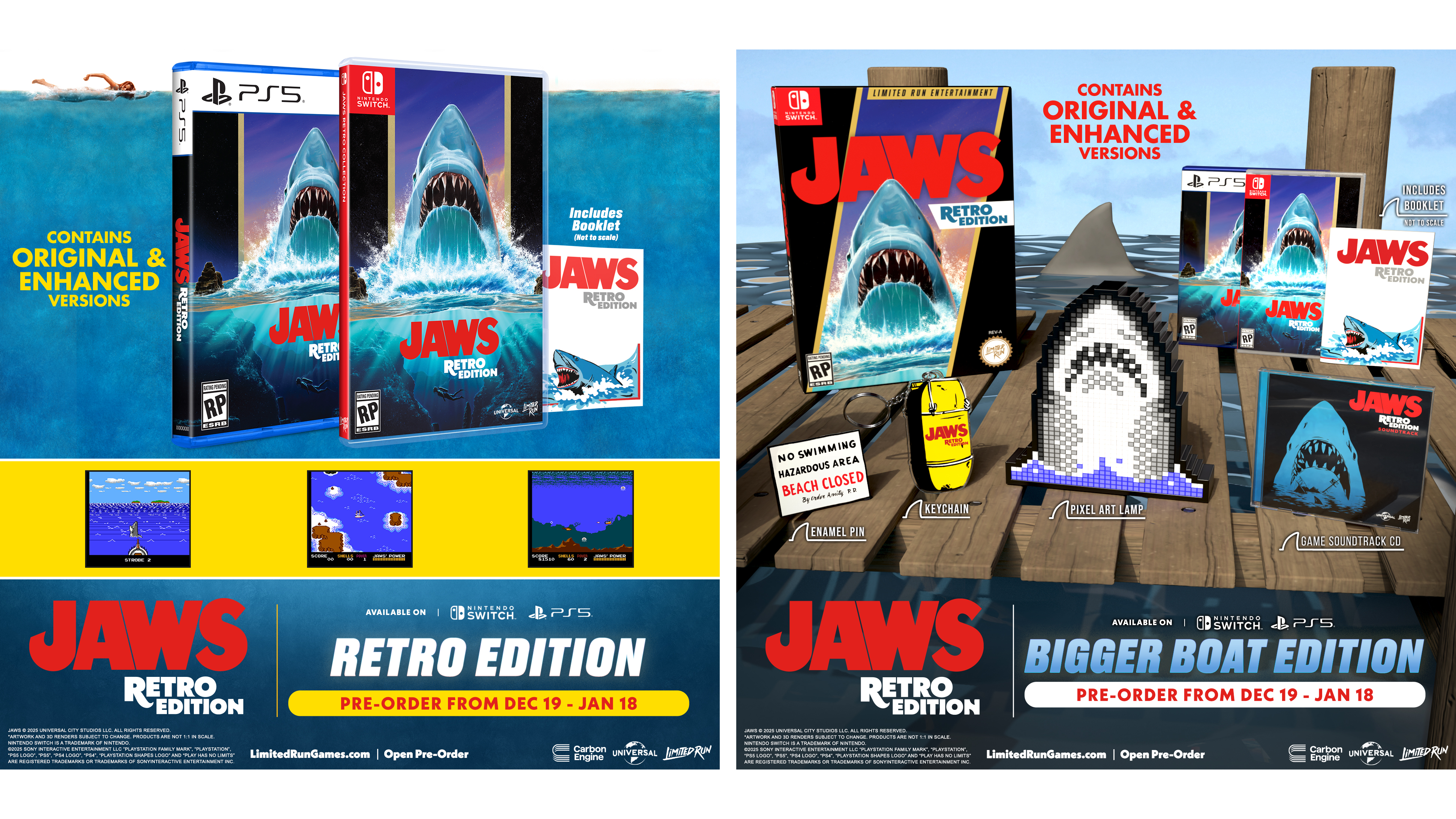 Promo art for the Jaws NES reissue