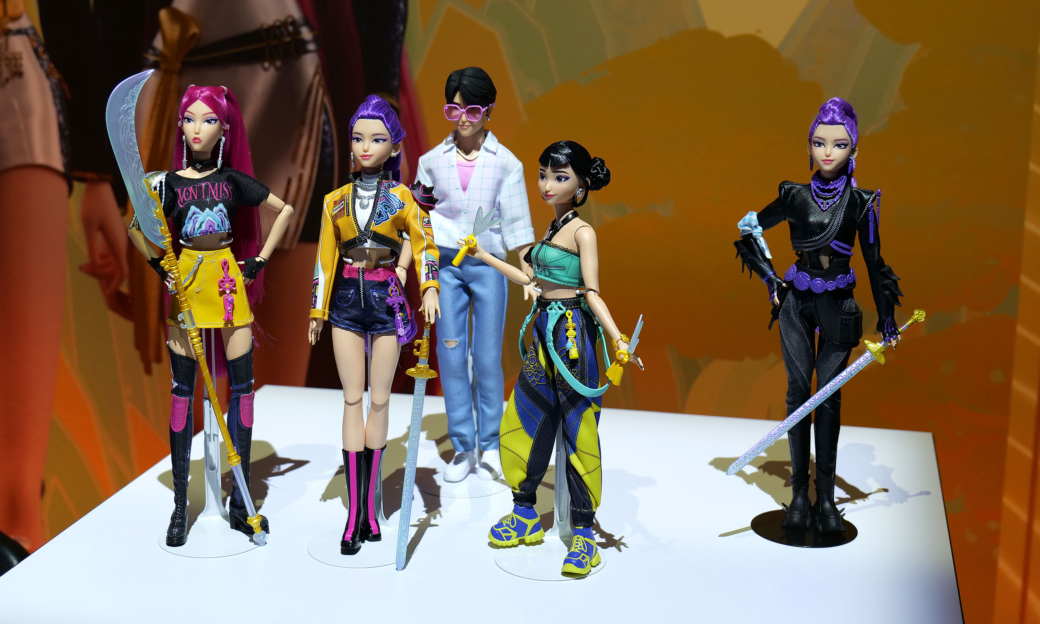 The HUNTR/X Battle Rumi Deluxe Fashion Doll (right) might be my favorite of the bunch. 