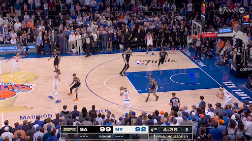 How the Knicks attacked (behind) Victor Wembanyama to put New York one win away from NBA title