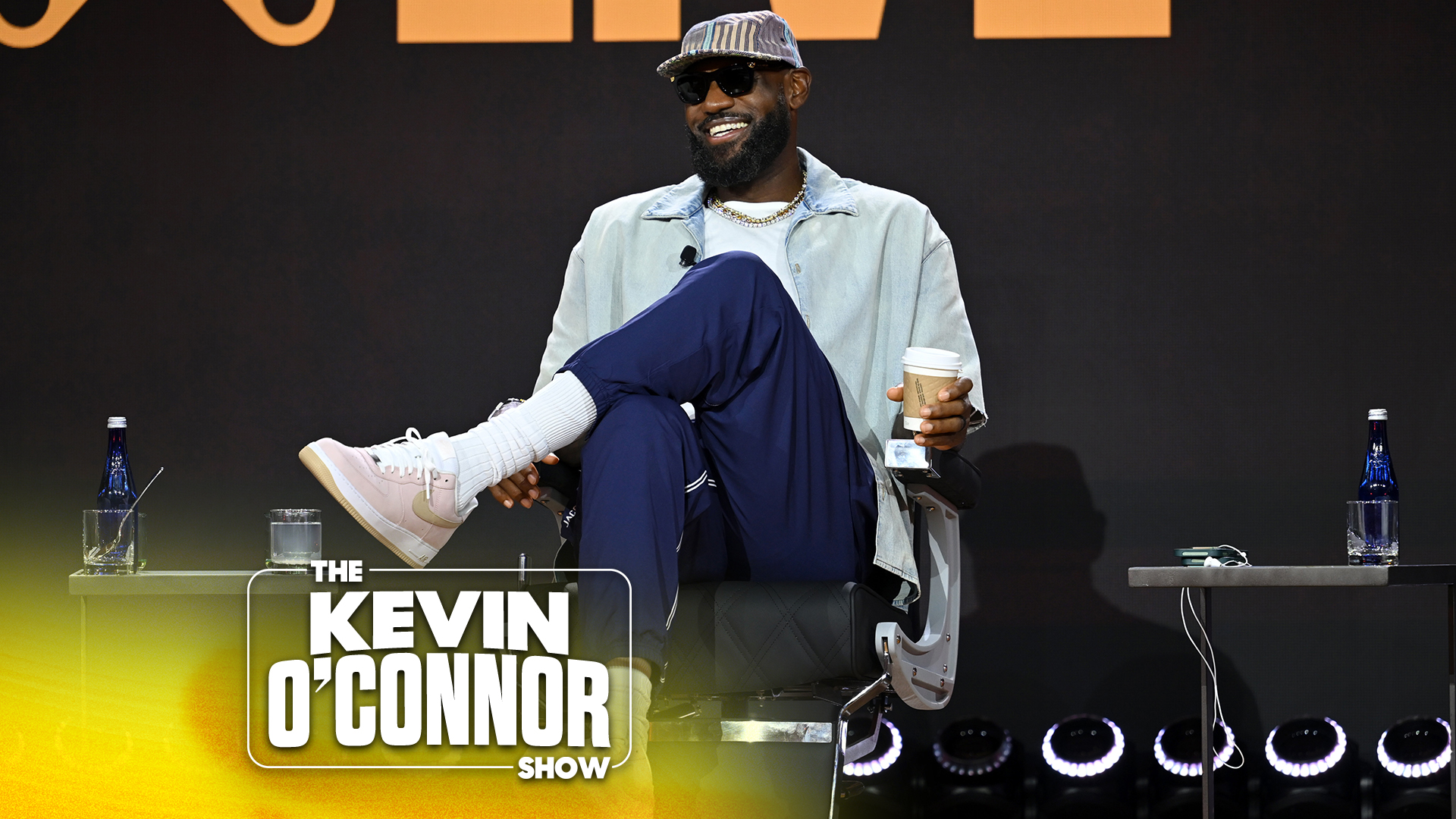 NEW YORK, NEW YORK - JULY 17: LeBron James speaks onstage during The Shop Live panel at Fanatics Fest NYC 2026 at Jacob Javits Center on July 17, 2026 in New York City. (Photo by Roy Rochlin/Getty Images for Fanatics)