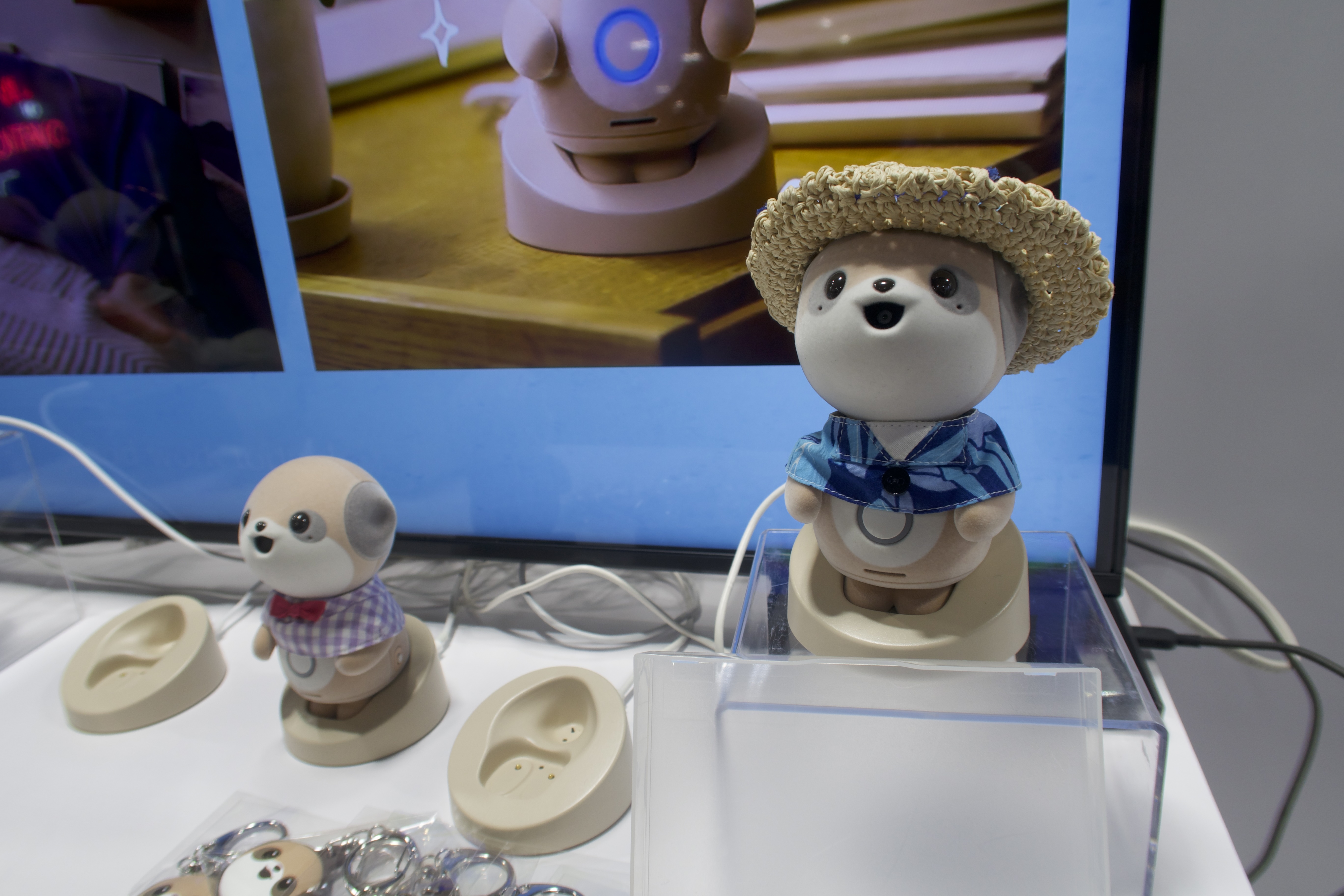 Poketomo in one of the many outfits Sharp brought to CES.