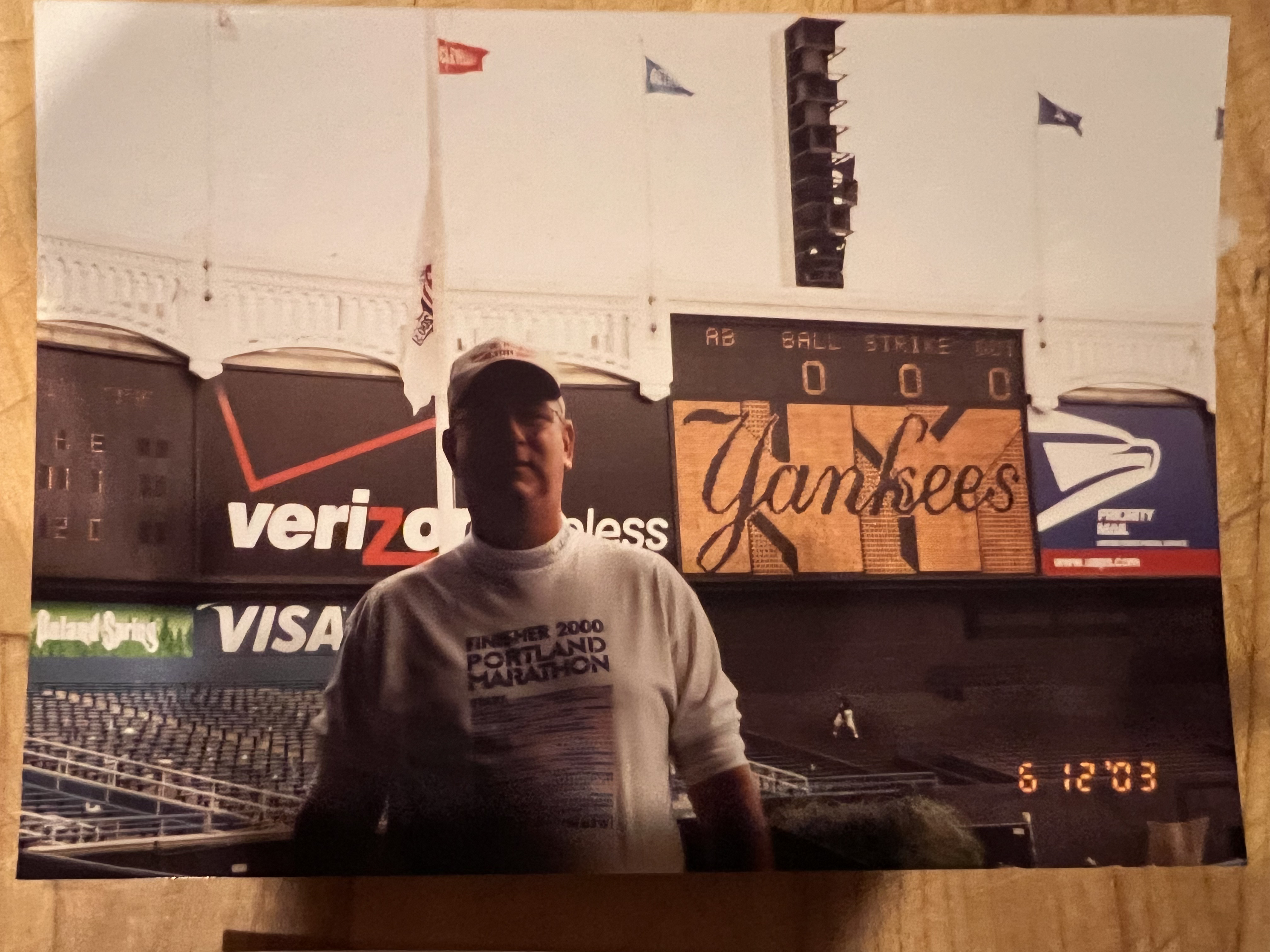 Keith at Yankee Stadium that day. (Keith Caulfield)