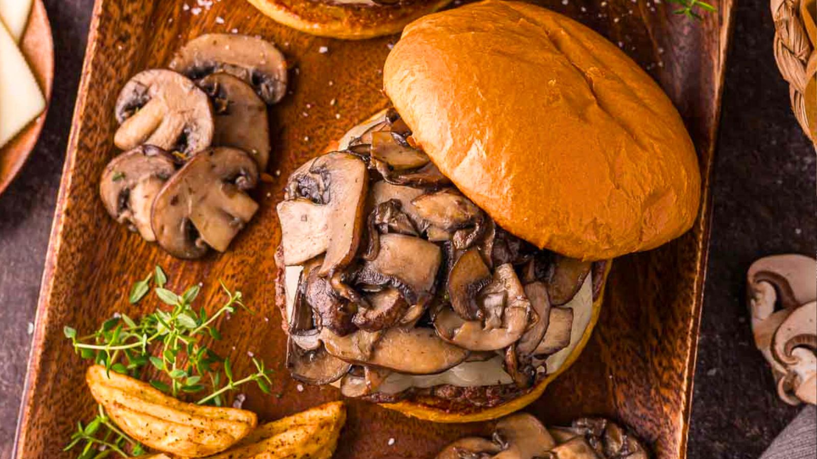 Mushroom Swiss Burger