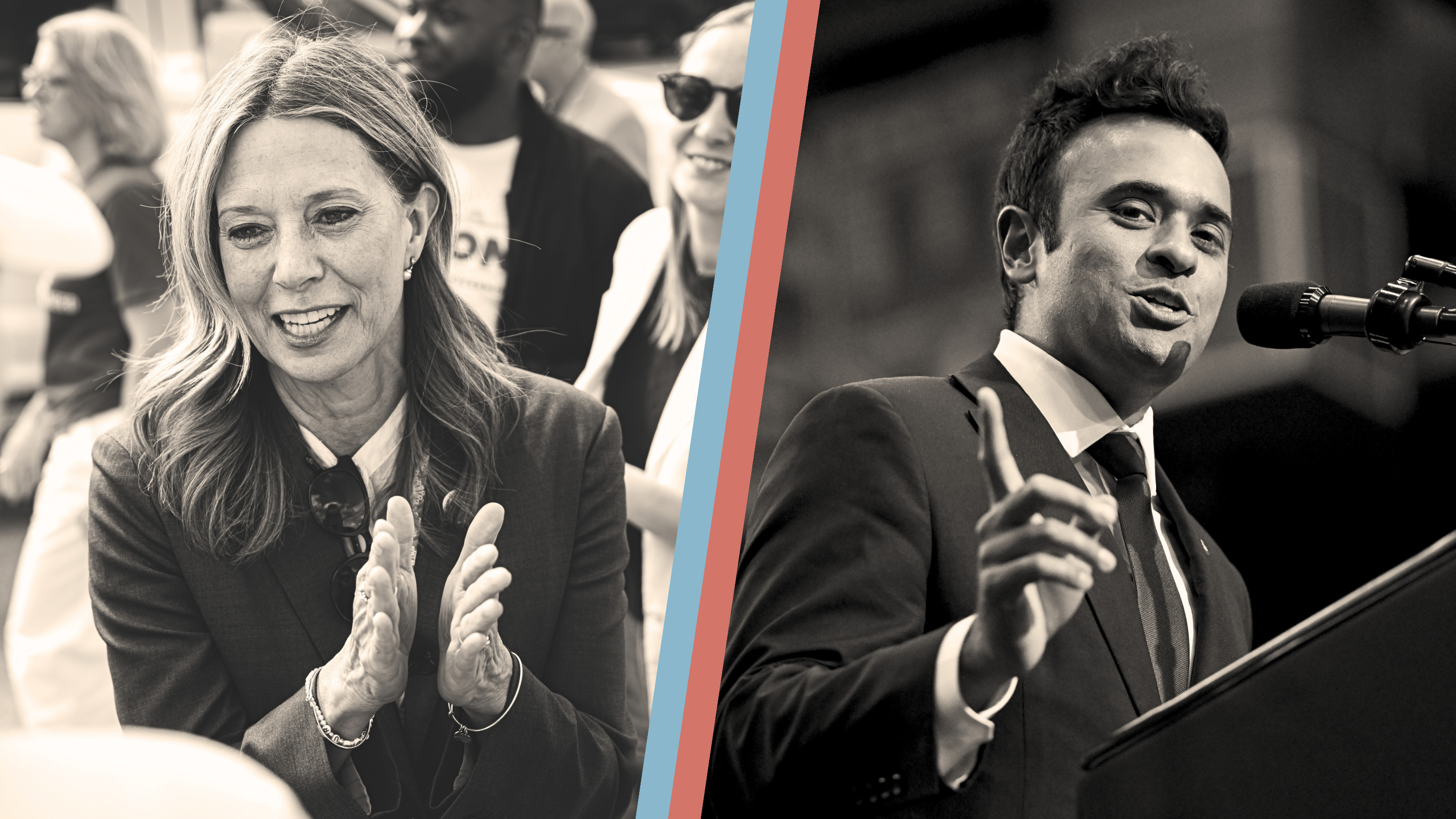 Amy Acton and Vivek Ramaswamy. 