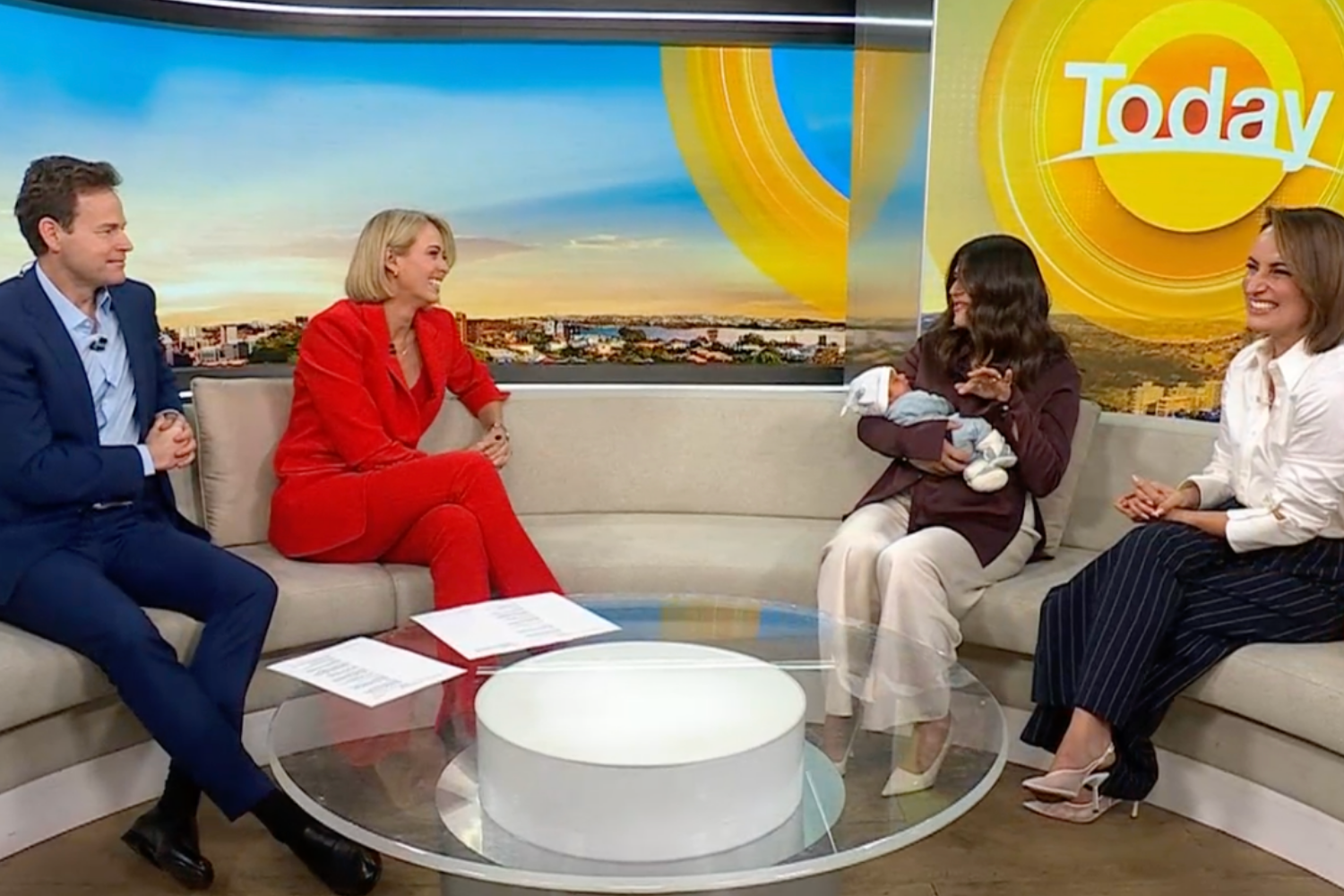 Sarah Abo a 'picture of joy' as she returns to Today to discuss being a mum  - Yahoo Lifestyle Australia