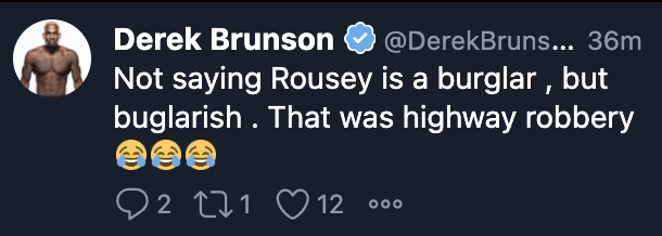 (Derek Brunson, Twitter)