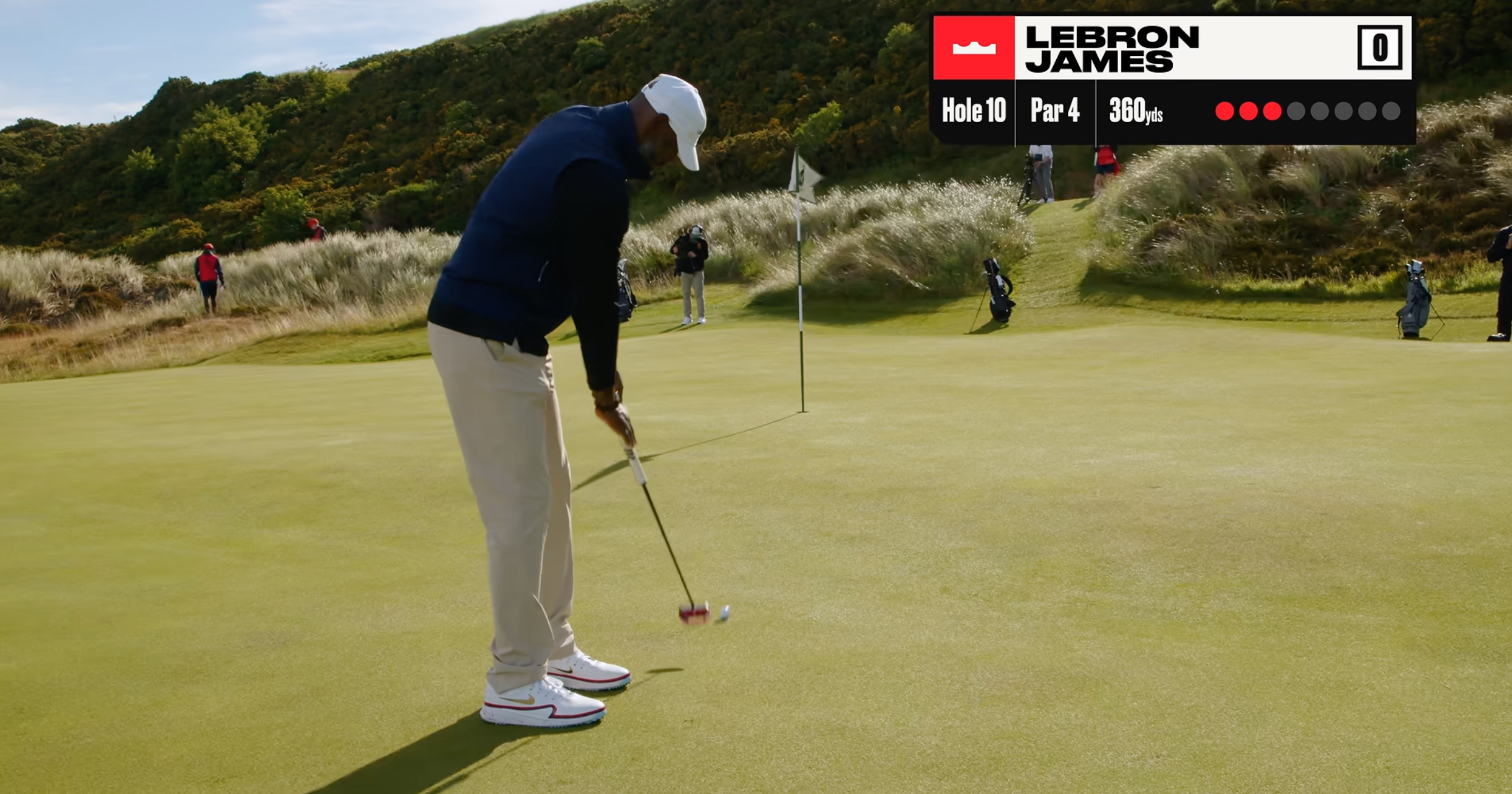 LeBron James, golf hero? It’s happening right now on YouTube