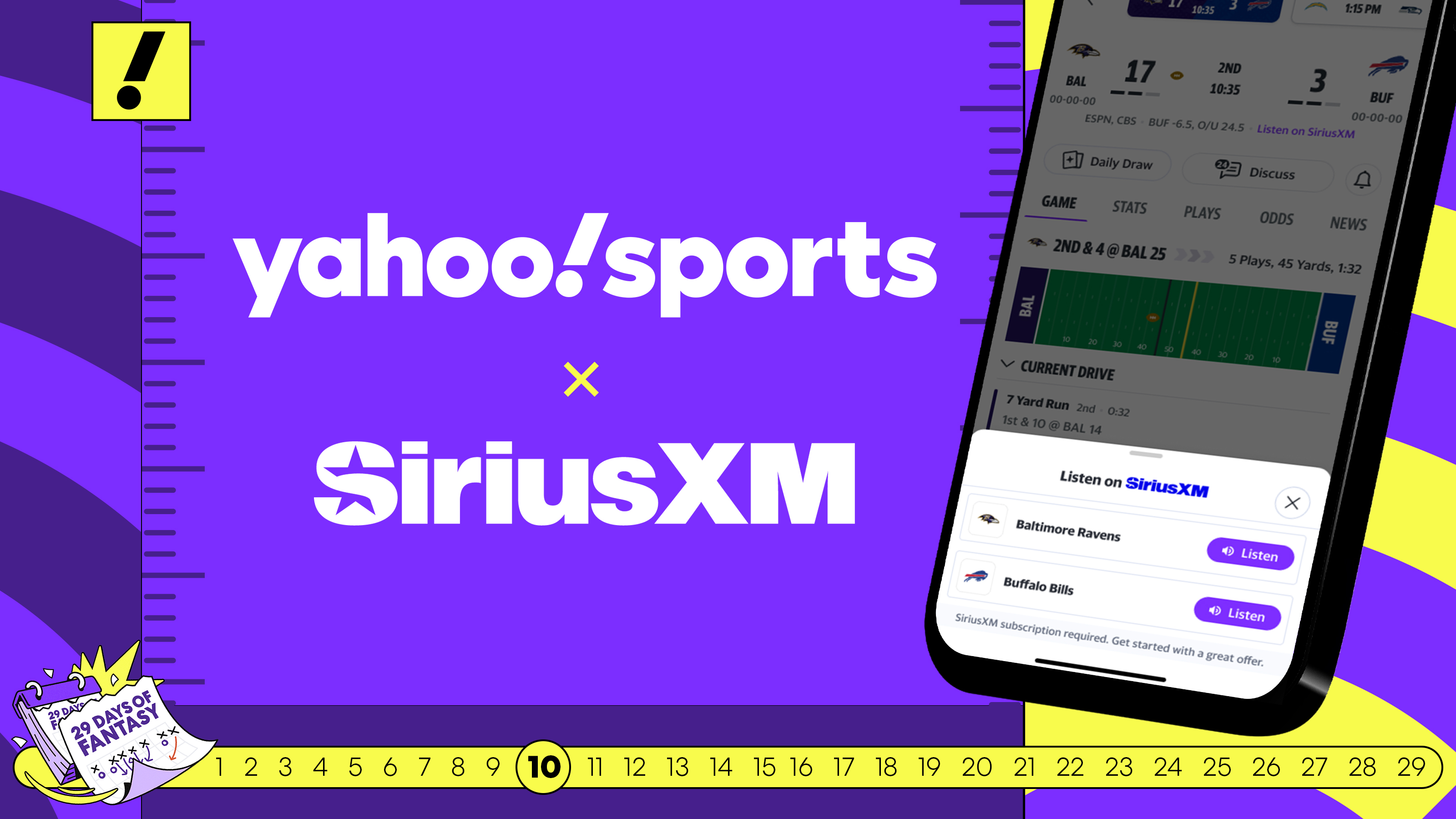Yahoo Sports teams up with SiriusXM — listen to live game streams, plus a new Ultra perk