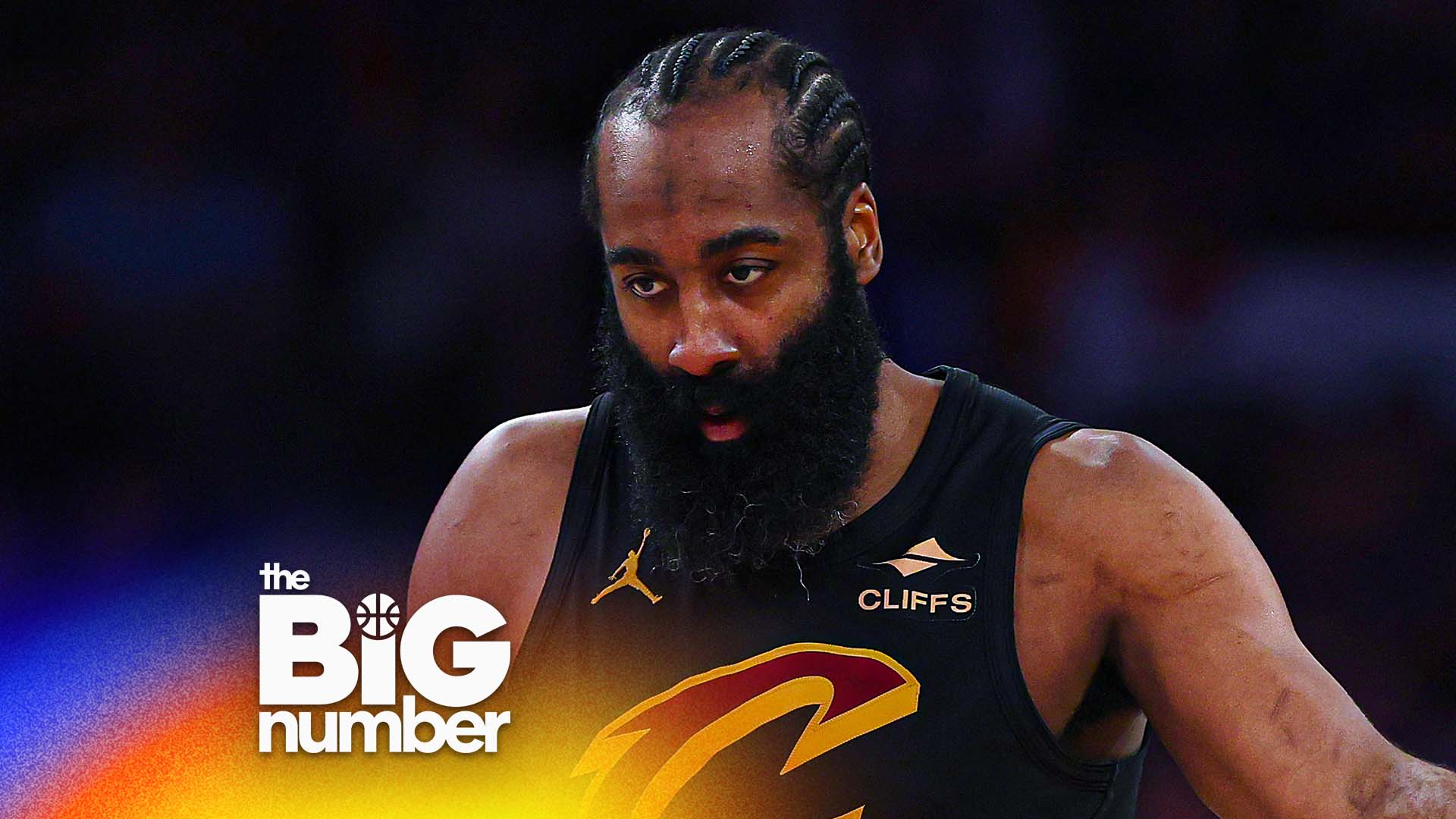 James Harden reacts during the fourth quarter of a game against the New York Knicks in Game One of the NBA Eastern Conference Finals at Madison Square Garden on May 19, 2026 in New York City. (Photo by Sarah Stier/Getty Images)