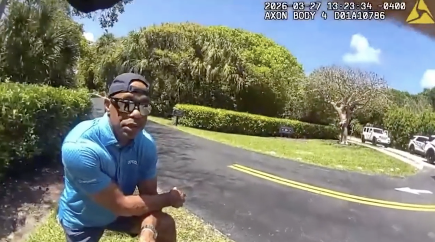 Tiger Woods arrest body cam video. (TMZ, via screenshot)