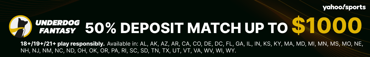 Underdog Promo Code YAHOOBONUS: 50% Deposit Match Up To $1,000 Friday for Northwestern vs. Indiana