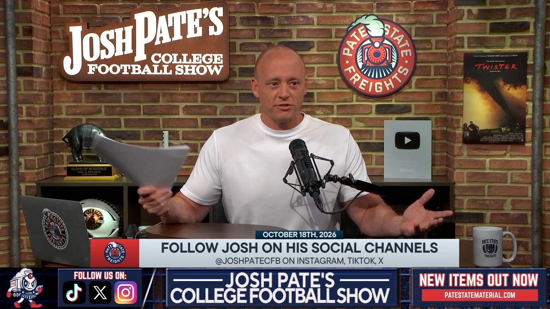 Josh Pate: Week 7 was 'the wildest Saturday in the modern college football era'