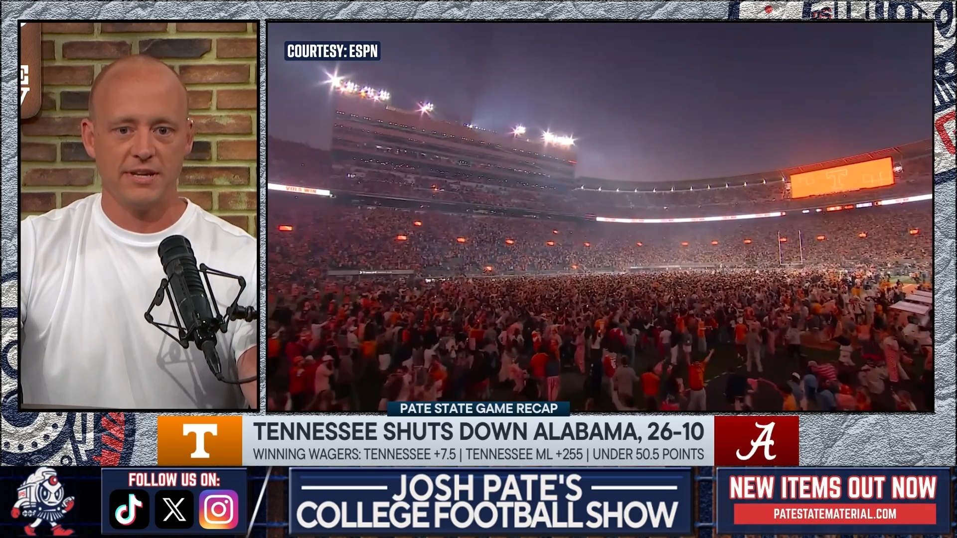 Tennessee's third-straight win over Alabama in Knoxville felt like a blowout