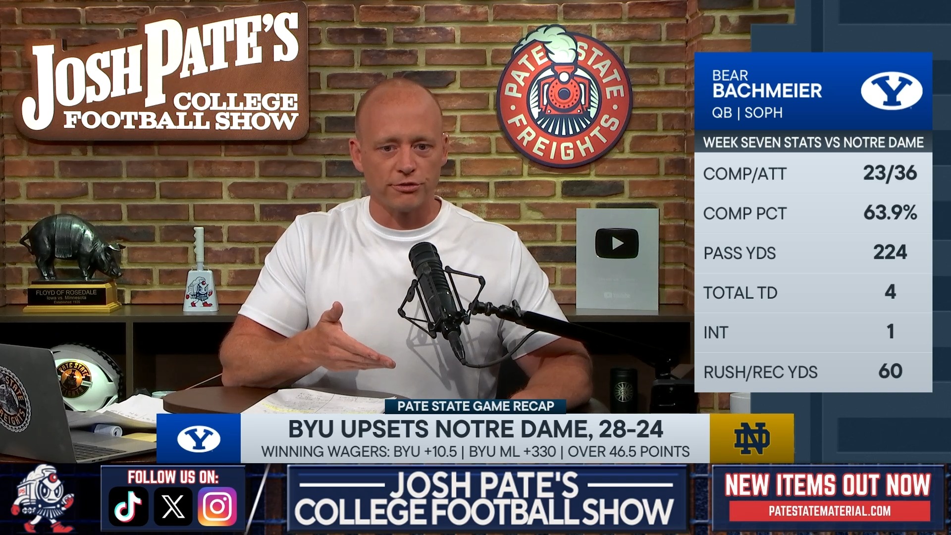 Bear Bachmeier's all-timer in BYU's upset of Notre Dame
