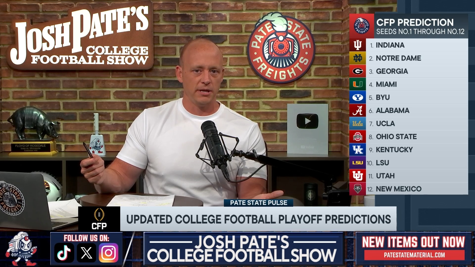 Josh Pate's updated CFP projection: Ohio State back in the field?