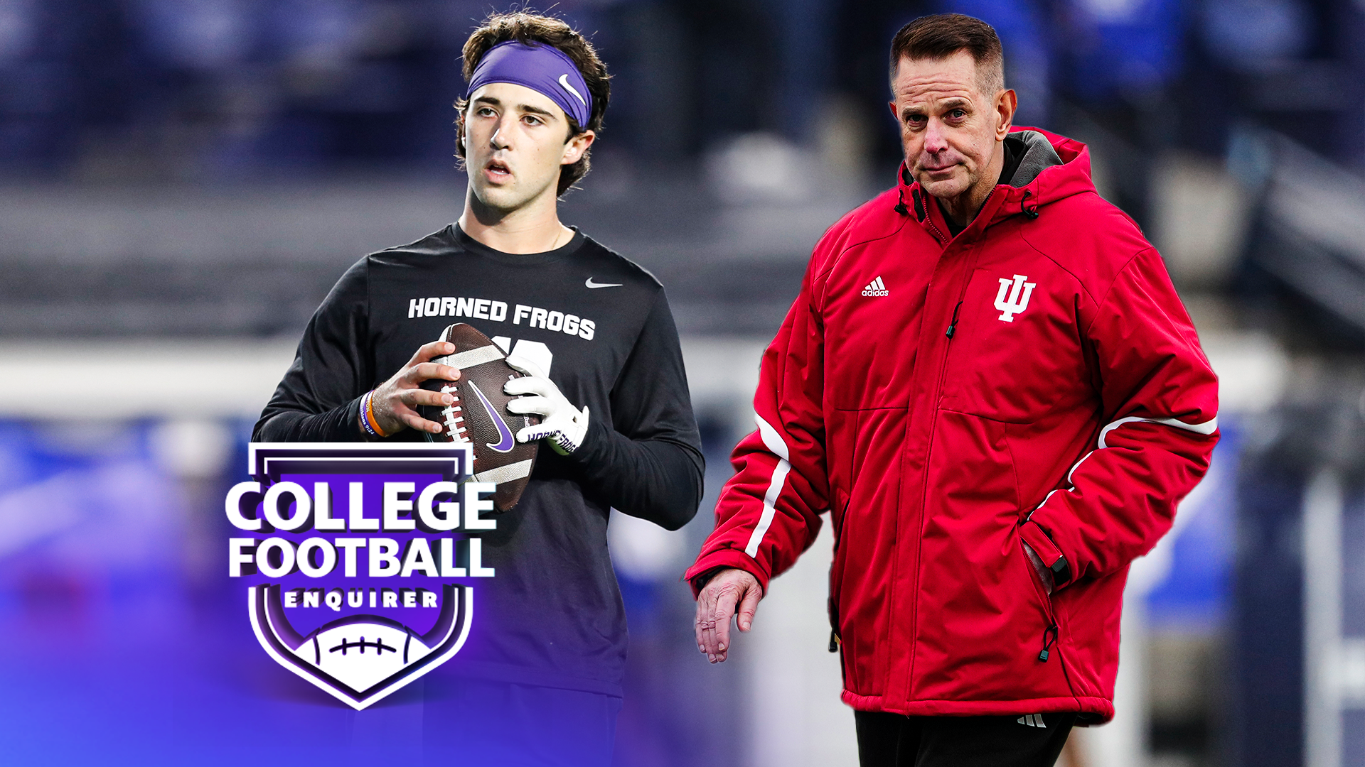 Curt Cignetti and new QB Josh Hoover. Photo by Chris Gardner/Getty Images Photo by Brian Spurlock/Icon Sportswire via Getty Images