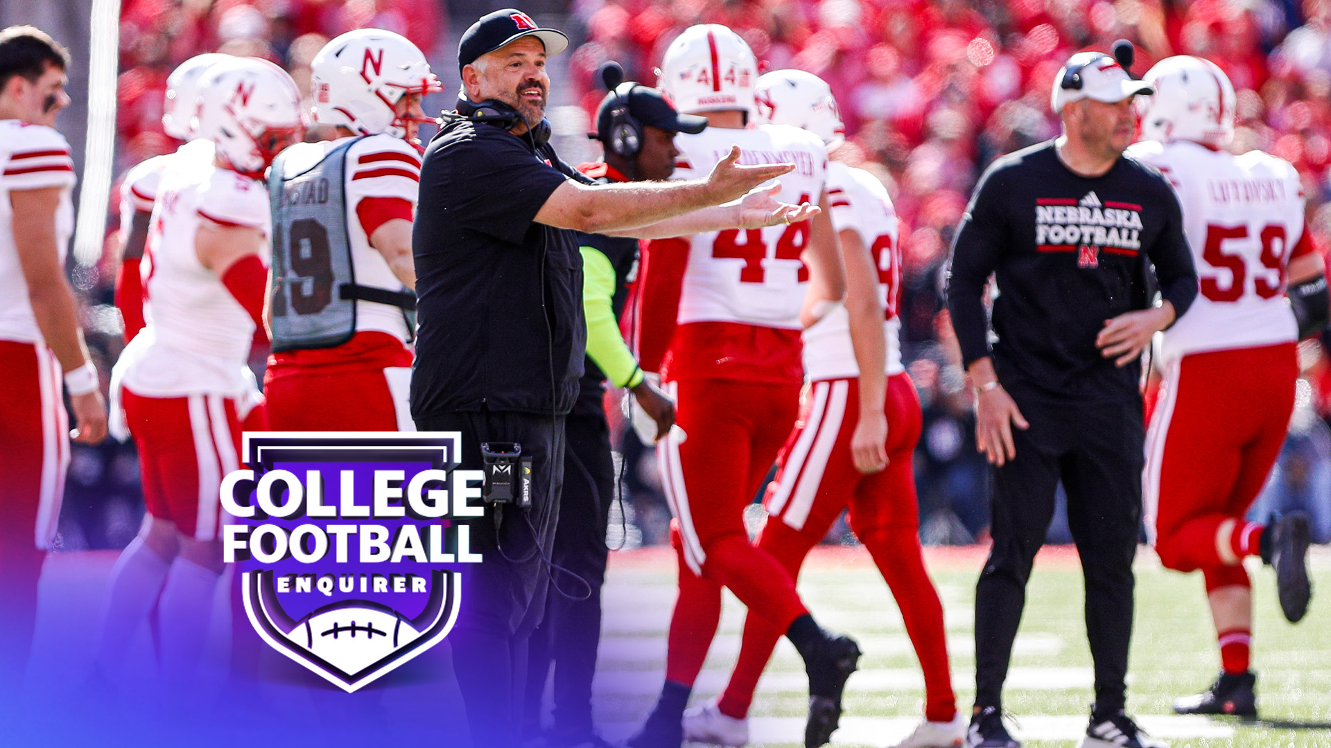 Nebraska head coach Matt Rhule. Photo by Ian Johnson/Icon Sportswire via Getty Images