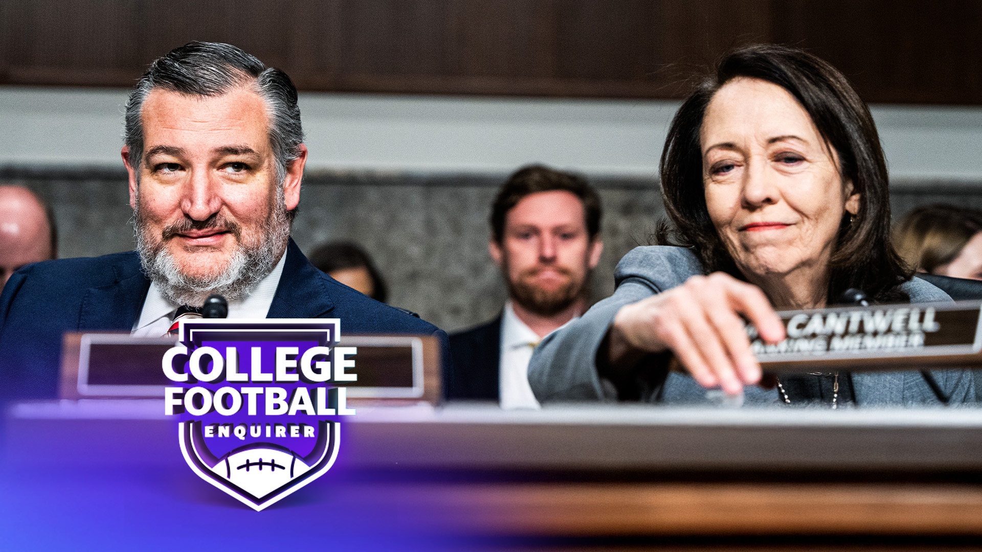 Senator Ted Cruz &amp; Senator Maria Cantwell create Protect College Sports Act. Tom Williams/CQ-Roll Call, Inc via Getty Images