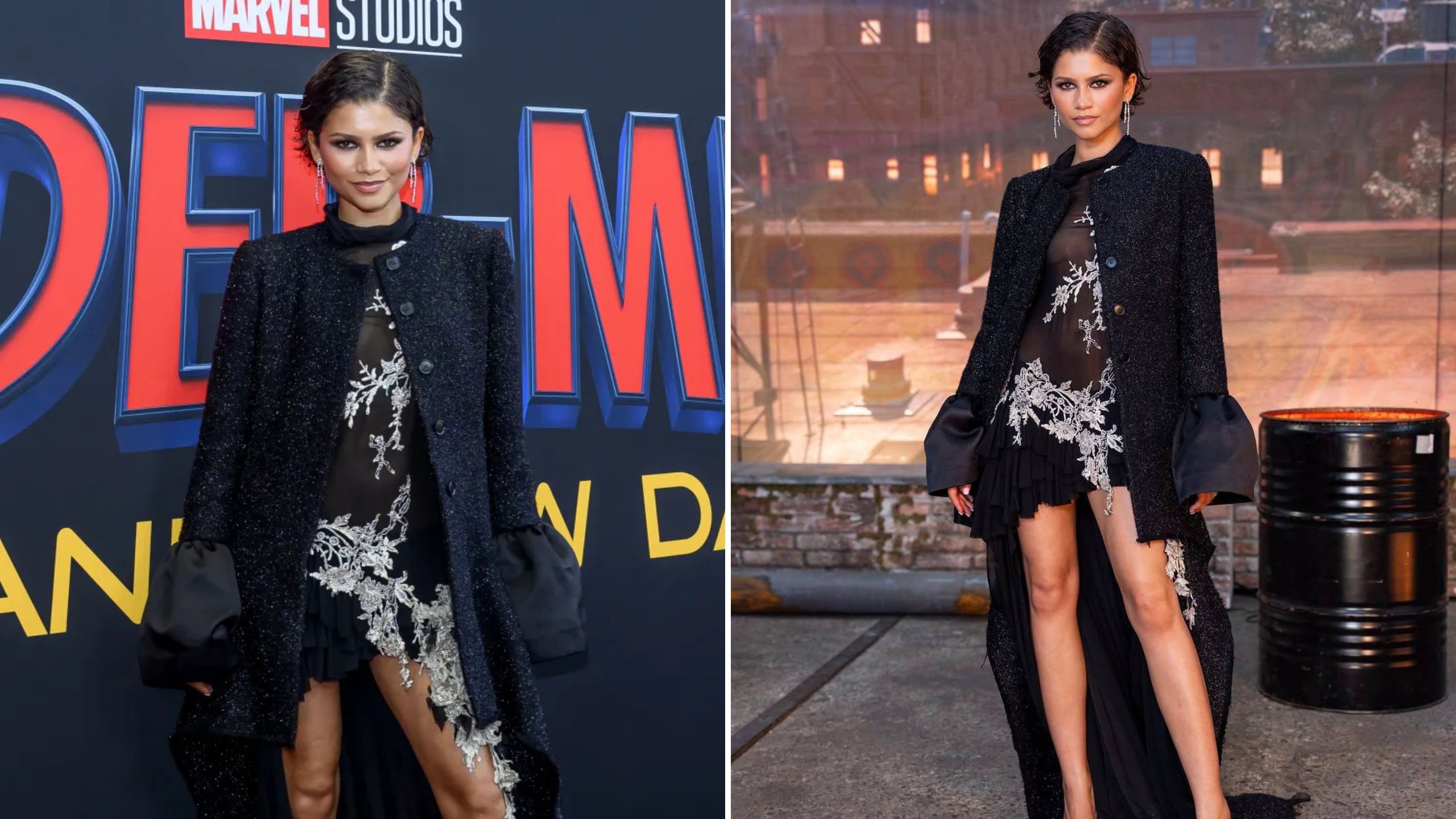 Zendaya's Alexander McQueen look at the Spider-Man: Brand New Day