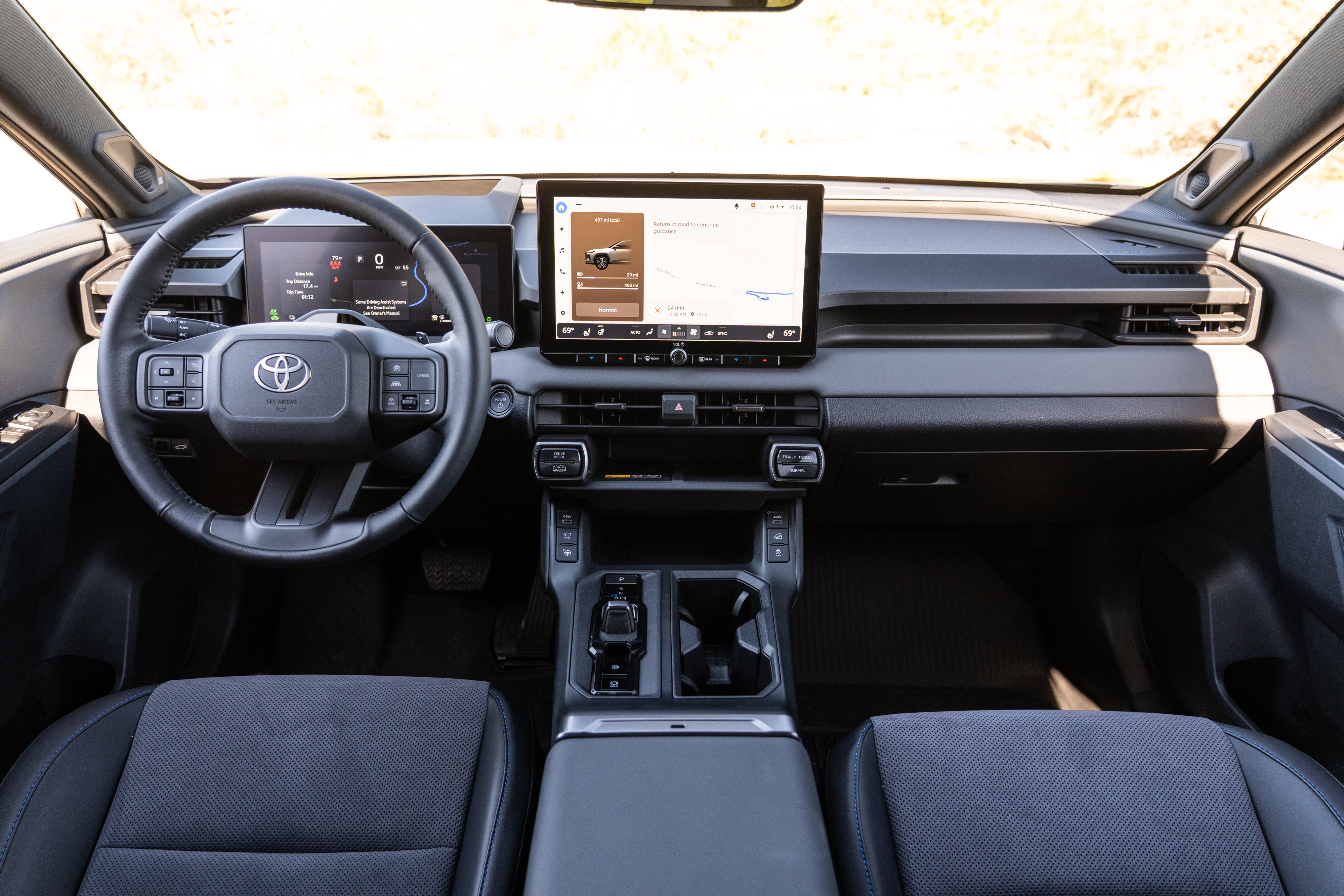 Toyota's revamped software is quick and responsive, especially the voice assistant. 